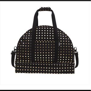 Kate Spade Saturday Black & Gold Weekender Tote